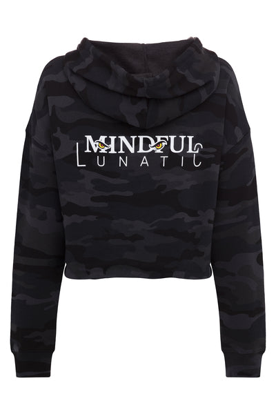 Mindful Lunatic Crop Top Black Multicam